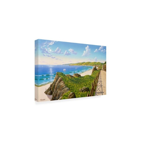 Eduardo Camoes 'California Incline 1915' Canvas Art,16x24